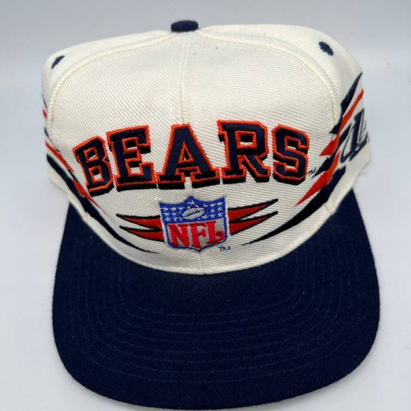 Vintage Chicago Bears NFL Diamond Cut Dcut Logo Athletics Hat Snapback Cap Men - Picture 1 of 9